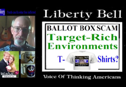 LibertyBellShow s01e05: BallotBoxScam. Target-Rich Environs. T-Shirts?
